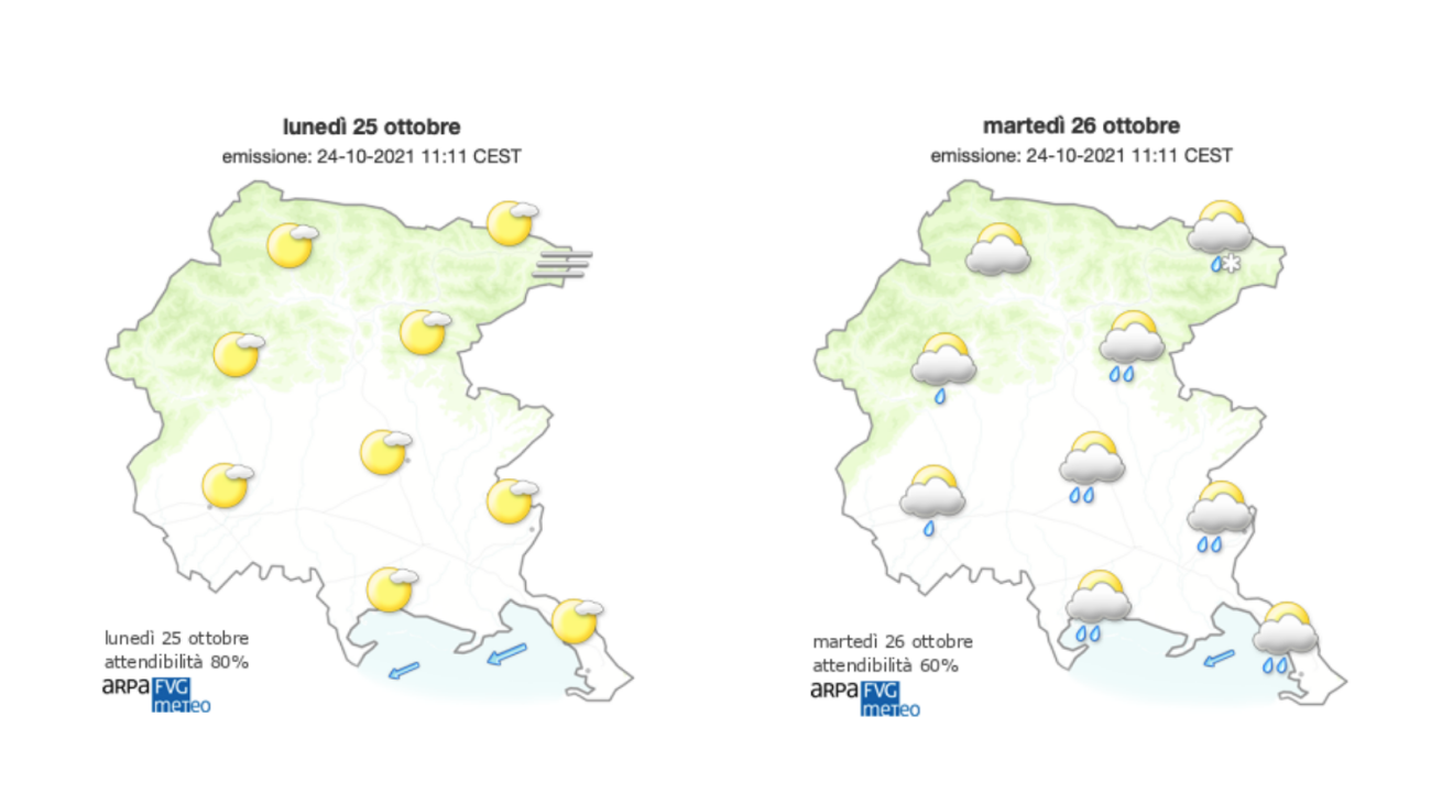 Immagine per Meteo, ancora sereno sul Goriziano con Bora sulla costa